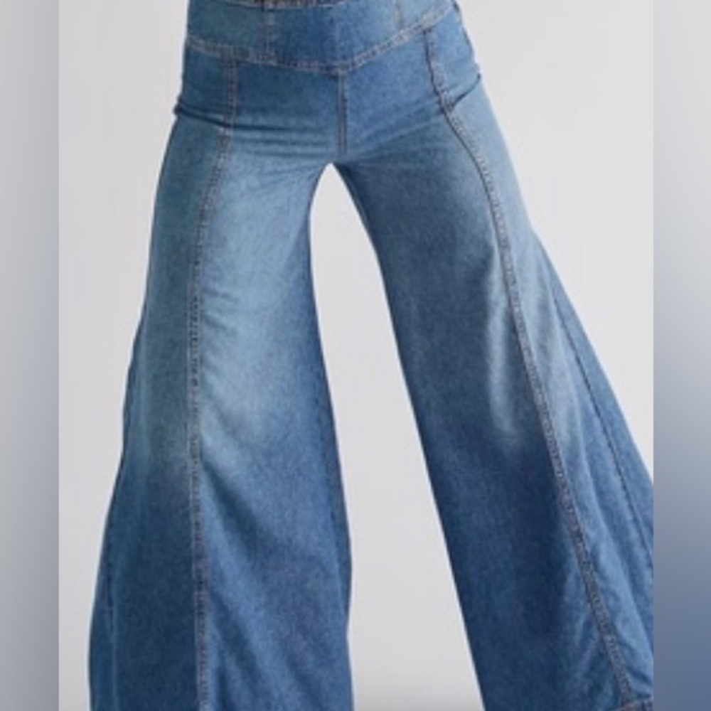 Free people wide leg jeans